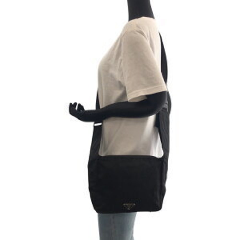 Prada Black Shoulder Triangular Tessuto Body Nylo… - image 6